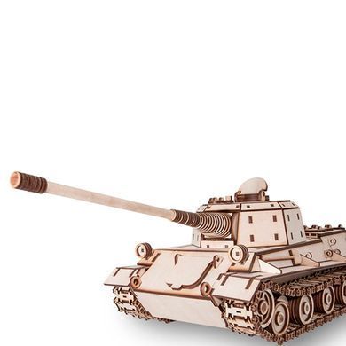 Деревянная сборная механическая 3D модель EVA Eco-Wood-Art TANK LOWE with glue 000044