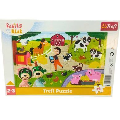 Пазлы Trefl 15 эл. 31414 Трефлики на ферме