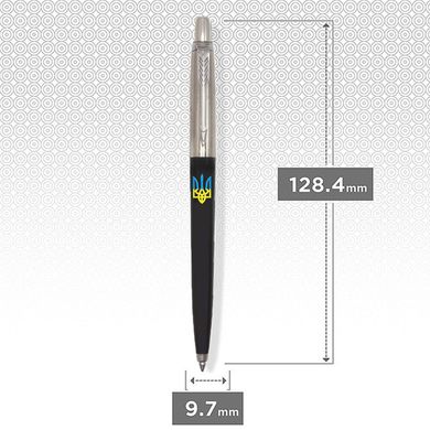 Кулькова ручка PARKER 15632_T0016u JOTTER Originals Black Тризуб синьо-жовтий