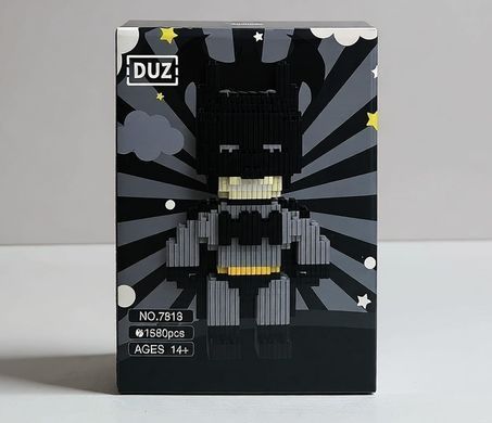 Конструктор 3D Magic Blocks Batman кор.24см 1580 деталей №7813