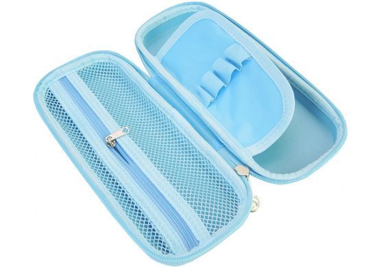 Пенал с тиснением 1 отделение без наполнения Cool For School B-8007-*, Голубой