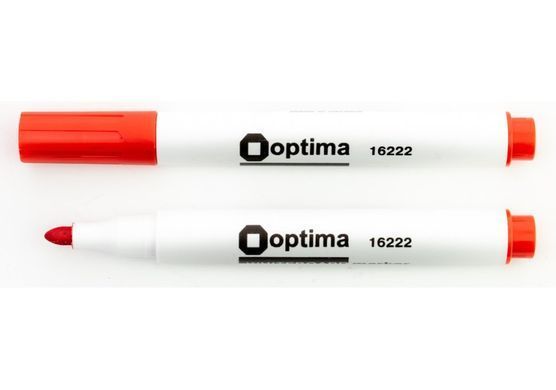 Сухозтираємий маркер Optima 2мм O162**, Черный