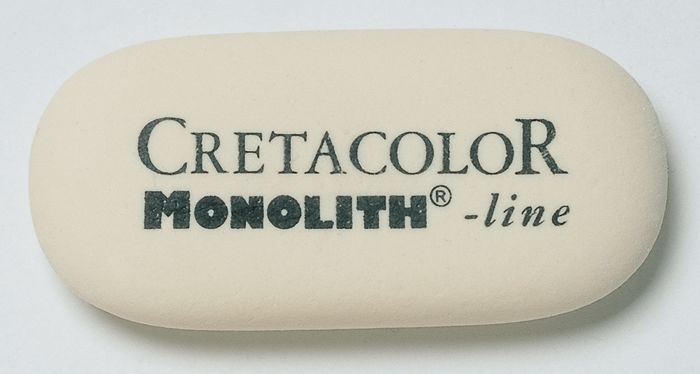 Гумка-ластик великий CRETACOLOR Monolith 65*30мм натурал каучук 30022