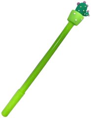Ручка шариковая с насадкой Кактус ассорти, синяя №051-А