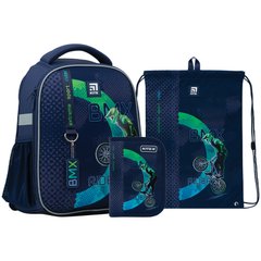 Школьный набор: рюкзак+пенал+сумка д/обуви Kite BMX SET_K22-555S-10