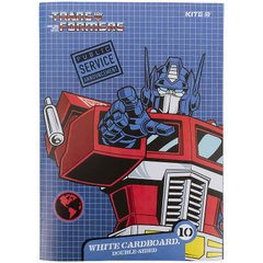 Картон білий А4 10арк KITE мод 254 Transformers двосторонній TF21-254