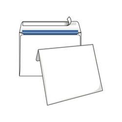 Конверт бумажный С5 (162*229) Белый самоклейка отрывная лента С5-3