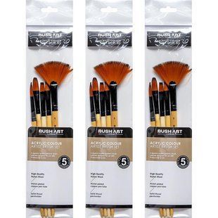 Набор кистей для акрила Art Nation Artist Brush 5шт №5,8,8,8,8 AS550-3