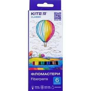 Фломастеры 6 цв. Kite мод 446 Classic K-446