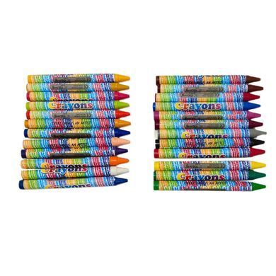 Мел восковой 24цв. Crayons ассорти 95087-24