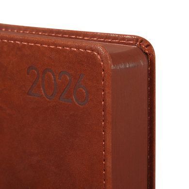 Щоденник 2026 А5 Leo Planner Case м'який 2526**, Коричневий