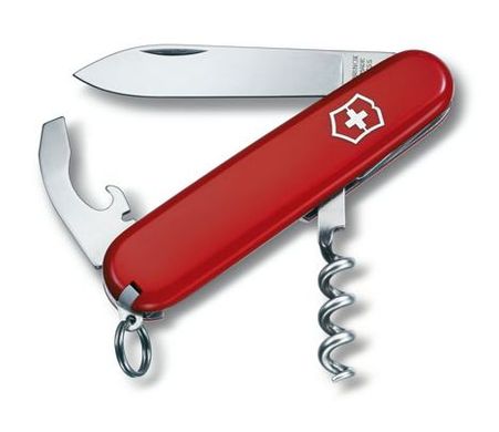 Victorinox Waiter 84 мм 9 предметов красный + штопор Vx03303