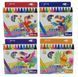 Мел восковой 24цв. Crayons ассорти 95087-24