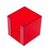 Підставка для куба-паперу пластик 90*90*90мм ECONOMIX яскраво-червоний E32601-03