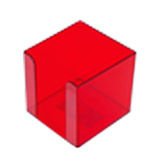 Підставка для куба-паперу пластик 90*90*90мм ECONOMIX яскраво-червоний E32601-03