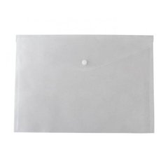 Папка-конверт А5 с кнопкой Economix 31316, Прозрачный