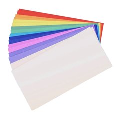 Конверт бумажный DL (220*110) Цветной мокрая склейка DL3/E65/TAE65C**, Голубой