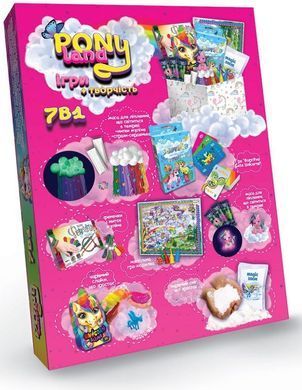 Набор для творчества DankoToys PT DL-01-01U 7в1 Pony Land игры, творчество (укр)