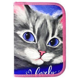 Пенал 1 отделение без отворотов Class 24006C Lovely Cat