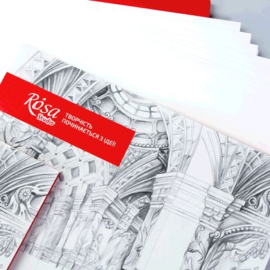 Бумага для рисования Rosa Studio Папка А3 200г/м2 20 листов Мелкое зерно 16921010