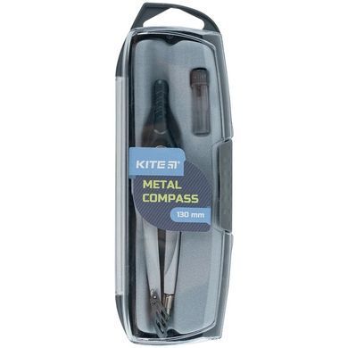Циркуль Kite металлический K24-413-** Pastelini 130мм в пластиковом футляре + грифель, Сиреневый