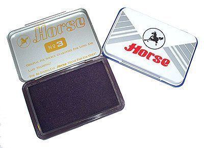 Подушка штемпельная №3 HORSE, Зелёный