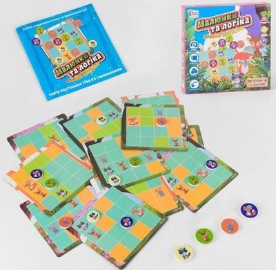 Развивающая игра 4FUN Game Club Рисунки и логика, Лесные зверята (укр) UKB-B 0032