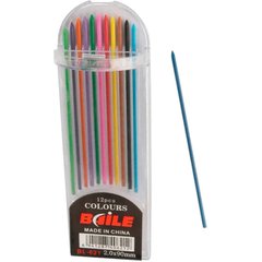 Грифели для механических карандашей 2мм Baile цветные 12шт*90мм BL-621Colour