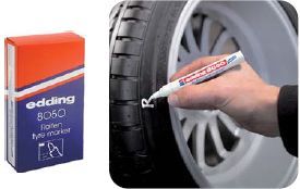 Перманентний маркер масляний EDDING e-8050 Tyre для гумової поверхні