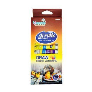 Акрилові фарби Vneeds Draw набір 12кол по 9мл V.05.07/237-44