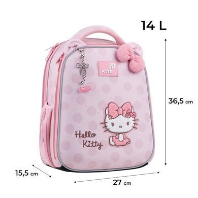 Рюкзак (ранець) каркасний Kite мод 555 Education teens HK26-555S-2 Hello Kitty 36,5*27*15,5см