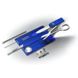 Victorinox SWISSCARD LITE 82мм 13предм синій прозор. + ножн. + Led + викрутка + ручка Vx07322.T2