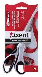 Ножиці Axent Duoton 18см сіро-чорні 6301-01-А
