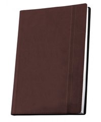 Щоденник А5 OPTIMA недатований Vivella коричневий на гумці O27105-07