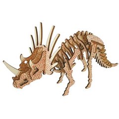 Деревянная сборная 3D модель WoodCraft Динозавр-13 (26,5*9,5*13см) HM02