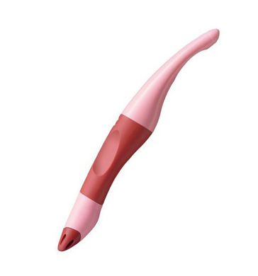 Ролерна ручка STABILO EASY original для шульги + 2син стрижня (червоно/рожев) 411159, Черный