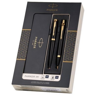 Ручки набір Parker 22082b24 IM Black GT 2 ручки