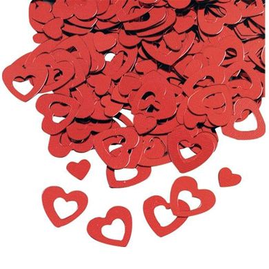 Набор декоративных элементов Knorr Prandell Сердечки 0,5-1см с отворотом, красные, 20гр 216377250