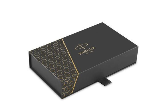 Набір ручок Parker 26 292b242 IM Stainless Steel перова + кулькова та чохол, набір подарунковий перо F