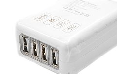 СЗУ USB на 4 слота, 2.5A, кабель 1,5м 4USB Charger 55755