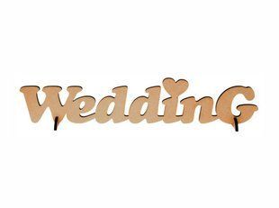 Заготовки для декорування Rosa Talent (МДФ) напис WEDDING 45*12см 287001
