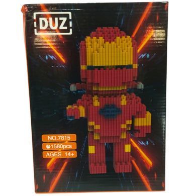 Конструктор 3D Magic Blocks Залізна людина кор.24см 1580 деталей №7815
