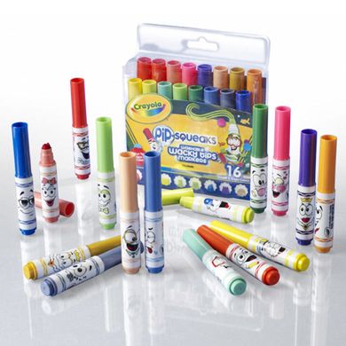 Фломастеры 16цв. Crayola мини, с оригинальными наконечниками Рисуем узоры 58-8709