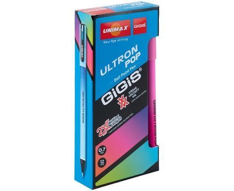 Ручка шариковая Unimax Ultron POP 2x UX-152, Синий